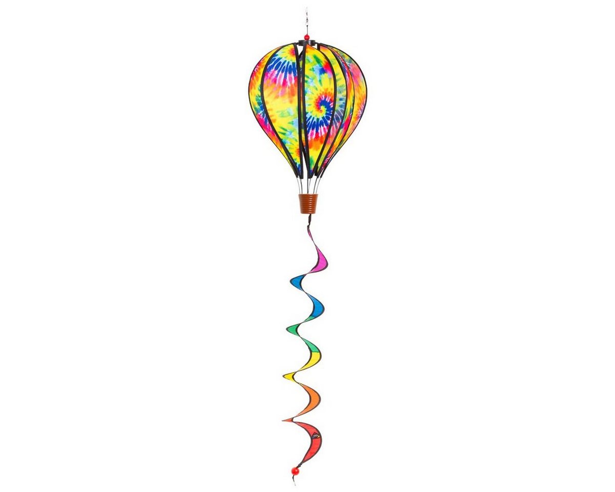 HQ Windspiel Windspiel Heißluftballon HQ Hot Air Balloon Twist Tie Dye Windsack, ohne Montage, leicht drehend, schönes Windspiel von HQ