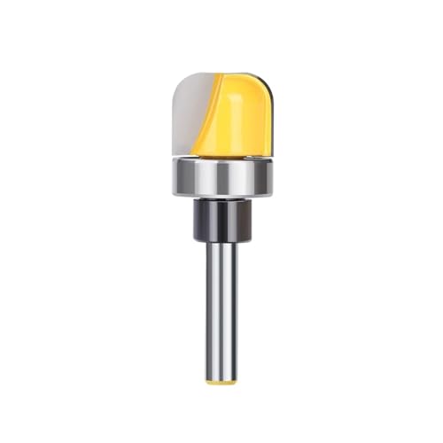 HQABCUTR 1 stück Schüssel Und Tablett Vorlage Router Bit 6mm 1/4 "8mm Schaft Durchmesser Runde Nase Fräser for Holzbearbeitung von HQABCUTR