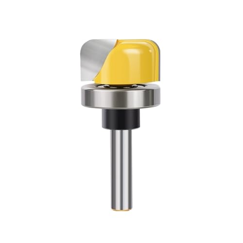 HQABCUTR 1 stück Schüssel Und Tablett Vorlage Router Bit 6mm 1/4 "8mm Schaft Durchmesser Runde Nase Fräser for Holzbearbeitung von HQABCUTR