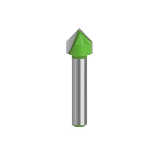 HQABCUTR 1pc 8mm Schaft 90 Grad V Typ Stoßen Cutter Bit Gravur Router Hartmetall Fräsen von HQABCUTR