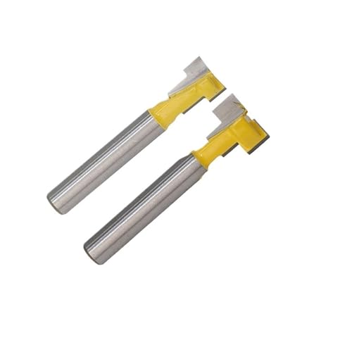 HQABCUTR 2 stücke 1/4 zoll Schaft T-Slot Cutter Router Bit Hex Loch Bits Fräsen for Holz Holzbearbeitung Werkzeuge von HQABCUTR