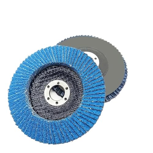 HQABCUTR 2 stücke 125mm Schleifen Edelstahl Polieren Räder Korund Kalziniert Stoff Flache Schleifen 60 Grit von HQABCUTR