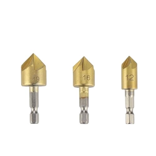 HQABCUTR 6mm-19mm Senker Bohrer Fase 90 ° Legierung Set for Metall Holz Loch Anfasen Mutter Schraube Eingebettet von HQABCUTR