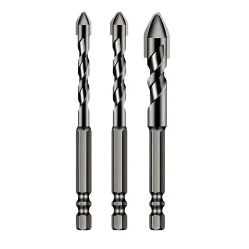 HQABCUTR Spiralbohrer 3/4 Stück Bit-Sets 6 mm/8 mm/10 mm/12 mm Metall for Glas/Fliesen/Holz HQABCUTR Spiralbohrer 3/4 Stück Bit-Sets 6 mm/8 mm/10 mm/12 mm Metall for Glas/Fliesen/Holz von HQABCUTR