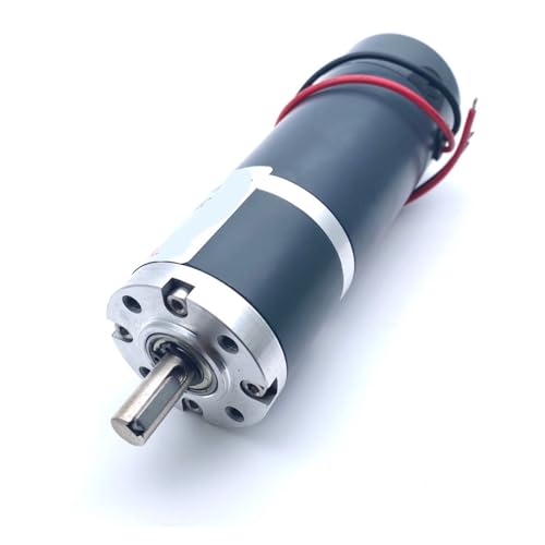 HQDRCY 50MM DC 12V 24V Drehmomentleistung PMDC Planetengetriebemotor 70W 100W Permanentmagnet 10MM Wellennut 6RPM-1300RPM 50PG50S(950rpm - i 5.2,24V) von HQDRCY