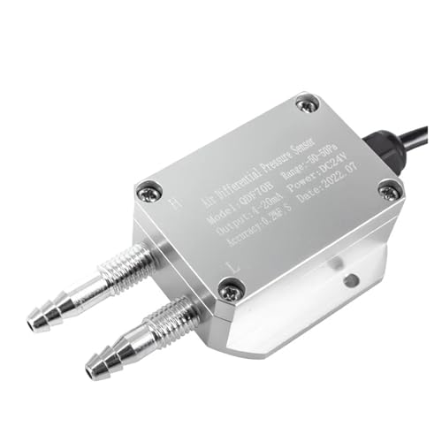 High Precision 4-20mA 0-10V 0-5V 1-5V RS485 Differential Pressure Transmitter 0-100Pa 0-200Pa 0-500Pa Wind Air Pressure Sensor(0-0.6Mpa,0-5V output) von HQDRCY