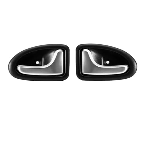 HQGQCEZEK 1/2 Stück Links/rechts Silber-matt Türinnengriff Passend Für Für Clio 2000–2009 2/3–4/5 Türen Türgriff Innen(1 Pair) von HQGQCEZEK