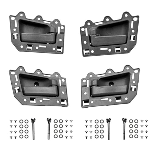 HQGQCEZEK 4er-Set Türinnengriffe Für Jeep Für Grand Cherokee 2005–2011 Grau + Chrom Für Vorne Hinten Links Und Rechts 4 Türen Türgriff Innen(As pic) von HQGQCEZEK