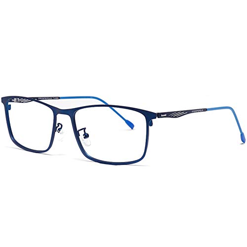 HQMGLASSES Männer Anti-blaues Licht aus Reiner Titan 1,61 Refraktion High-Definition-Lesebrille, ermüdungs ​​rechteckige Geschäft Brillen Dioptrie +1,0-+3,0,03,+1.0 von HQMGLASSES