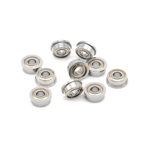 10 Stück F684ZZ 4x9x4mm ABEC-7 Flansch-Rillenkugellager von HQNBDVXP