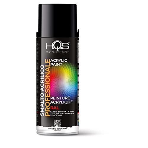 HQS Farbdose Acryl Spray Farbe Ral (Ral 9005 Schwarz Glänzend) von HQS High Quality Spray