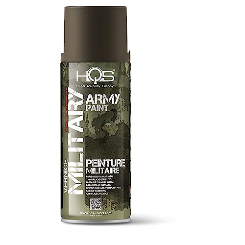 HQS Lackspray matt 400 ml Farbe Armee Camouflage Military Militär (Grau Grün) von HQS High Quality Spray