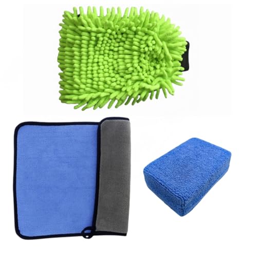 HQTS 3pcs Autowaschset Autowaschtuch Waschhandschuhe Autowachs Applikatorpads Chenille Mikrofaser für Autowäsche und Detaillierung HQTS 3pcs Autowaschset Autowaschtuch Waschhandschuhe Autowachs Applikatorpads Chenille Mikrofaser für Autowäsche und Detaillierung von HQTS