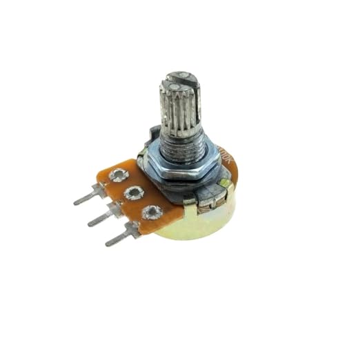 100 stücke WH148 B1K B2K B5K B10K B20K B50K B 100 K B500K 3Pin 15mm Welle Verstärker Dual stereo Potentiometer 1K 2K 5K 10K 50K 100K 1M(20K Ohm) von HQYCL