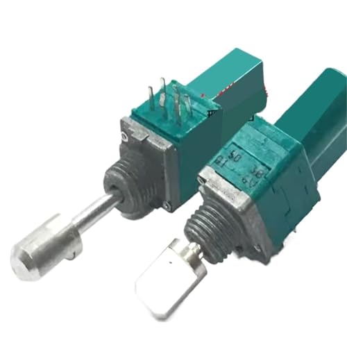 2 Stück Doppel-Push-Pull-Potentiometer RK097121T00WA Mischerschalterwelle mit Schloss B503K von HQYCL