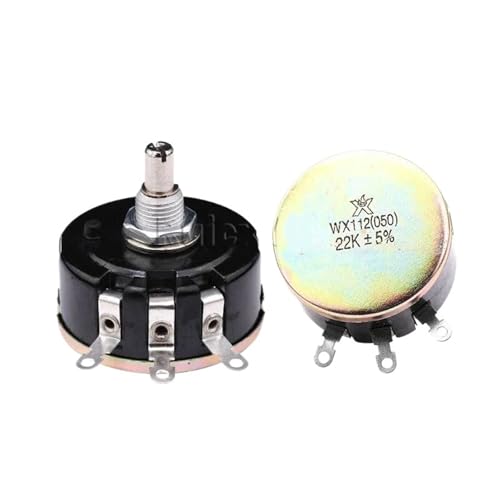 2 Stück Single-Turn Wirewound Potentiometer WX112(050) 5W 1K 2K2 4K7 10K 22K 33KK 47K(2.2K Ohm) von HQYCL