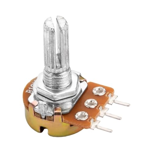 2-teiliges Potentiometer-Set WH148 B10K 1K 2K 5K 20K 50K 100K 250K 500K 1M 500 Ohm Potentiometer vom Typ B mit Muttern und Unterlegscheiben(50K Ohm) von HQYCL