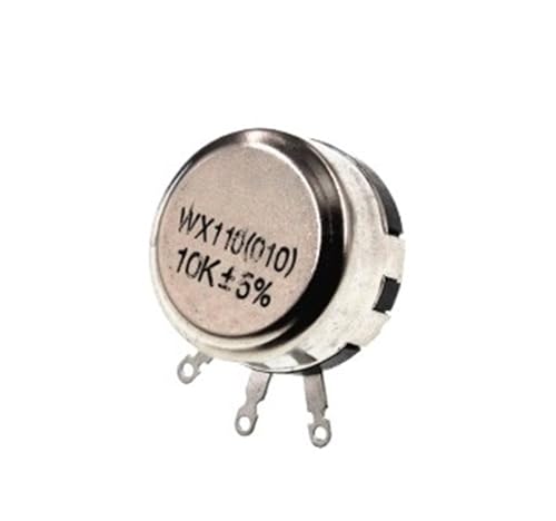 2PCS WX-110 WX010 1W 10 Ohm -22K Ohm 10R-22K 3 Lötanschlüsse 6mm runde Metallwelle Single Turn Wire Wound Potentiometer(10K Ohm) von HQYCL