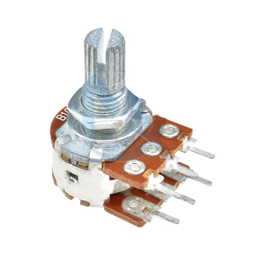 5 stücke WH148 B1K B2K B5K B10K B20K B50K B 100 K B500K 6 pin Welle Verstärker Dual Stereo potentiometer 1K 5K 10K 50K 100K 500K 1M Ohm(50K Ohm) von HQYCL