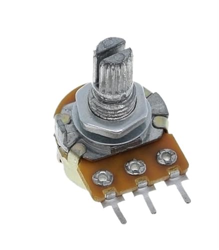 WH148 Linearpotentiometer 15 mm Schaft mit Muttern und Unterlegscheiben 3-polig WH148 B1K B2K B5K B10K B20K B50K B100K B250K B500K B1M(1M Ohm) von HQYCL