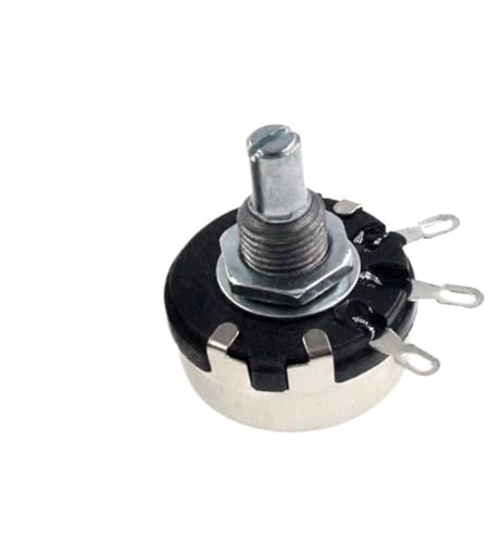 WX110 WX010 Potentiometer 100 Ohm - 22 KOhm 100R-22K 3 Lötanschlüsse Runder Metallschaft Einzeldrehung Drahtgewickeltes Potentiometer(3.3K) von HQYCL