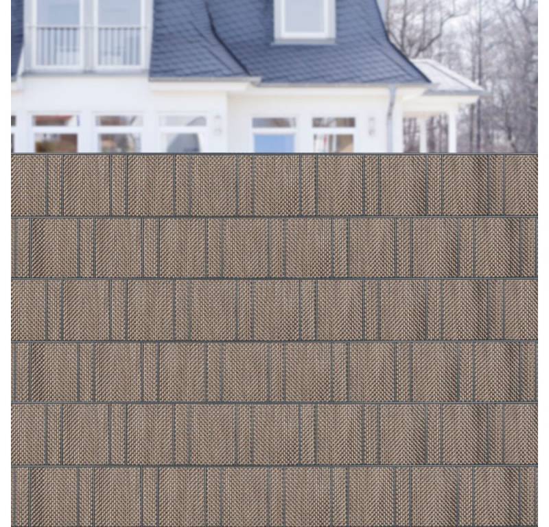 HR Direktverkauf GmbH Sichtschutzstreifen Vorteilspack Zierstreifen aus Rattan - Bronze und Silber von HR Direktverkauf GmbH
