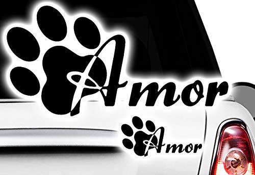 HR-WERBEDESIGN 1x Aufkleber Pfote Pfoten Hunde Wunschname Sticker Auto FUNx Tatze Name paw Dog von HR-WERBEDESIGN