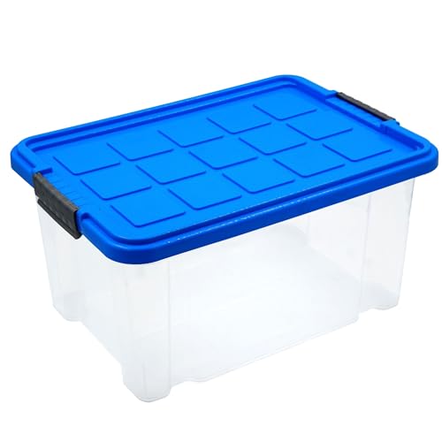 HRB Aufbewahrungsbox mit Deckel Lagerbox Box Korb, Kiste (15 Liter, 1, stück) von HRB