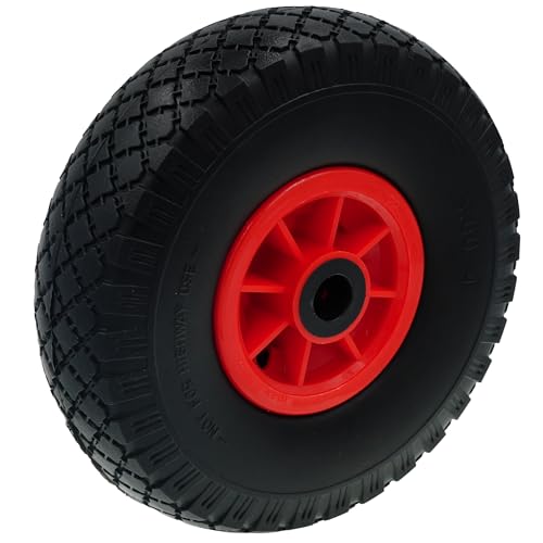 HRB PU Sackkarrenrad, Vollgummireifen mit Kugellager und verzinkter Stahlfelge, pannensicher Sackkarenreifen, Vollgummi Ersatzrad Sackkarre, 100 Kg Traglast pro PU Rad HRB PU Sackkarrenrad, Vollgummireifen mit Kugellager und verzinkter Stahlfelge, pannensicher Sackkarenreifen, Vollgummi Ersatzrad Sackkarre, 100 Kg Traglast pro PU Rad von HRB
