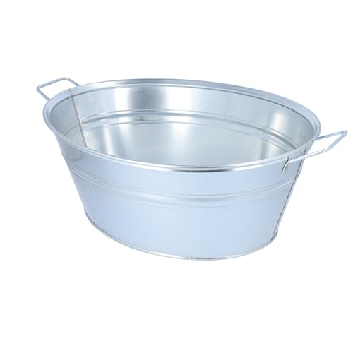 HRB Zinkwanne 27 Liter Volumen Getränkekühler Eiswürfelbehälter Pflanztopf aus Zink von HRB