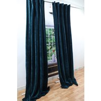 Luxus Baumwolle Samt Vorhang, Boho Fenster Vorhang Wohnzimmer Zimmer Hochwertige Extra Groß von HRHandicraft