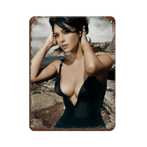 HRJHE Monica Bellucci Poster, Blechschild, Vintage, Metall, Pub, Club, Café, Bar, Zuhause, Wandkunst, Dekoration, Poster, Retro, 30 x 40 cm HRJHE Monica Bellucci Poster, Blechschild, Vintage, Metall, Pub, Club, Café, Bar, Zuhause, Wandkunst, Dekoration, Poster, Retro, 30 x 40 cm von HRJHE