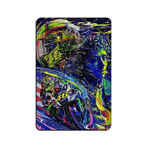 HRJHE Poster "Racing Driver", Valentino Rossi, Poster, Blechschild, Vintage, Metall, Pub, Club, Café, Bar, Zuhause, Wandkunst, Dekoration, Poster, Retro, 20 x 30 cm HRJHE Poster "Racing Driver", Valentino Rossi, Poster, Blechschild, Vintage, Metall, Pub, Club, Café, Bar, Zuhause, Wandkunst, Dekoration, Poster, Retro, 20 x 30 cm von HRJHE