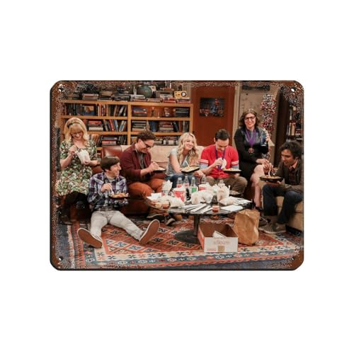HRJHE Poster der TV-Serie "The Big Bang Theory", Retro-Poster, Metallblechschild, schicke Kunst, Retro, Eisenmalerei, Bar, Menschen, Höhle, Café, Familie, Garage, Poster, Wanddekoration, 30 x 40 cm HRJHE Poster der TV-Serie "The Big Bang Theory", Retro-Poster, Metallblechschild, schicke Kunst, Retro, Eisenmalerei, Bar, Menschen, Höhle, Café, Familie, Garage, Poster, Wanddekoration, 30 x 40 cm von HRJHE