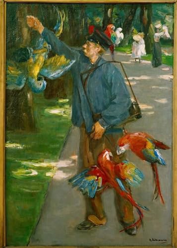 HRJUBWREE Bekannt Abstrakte Leinwand Kunst Moderne Kunst Wandbild Der Mann von Max Liebermann Leinwanddruck Malerei für Wanddekoration 60x90cm von HRJUBWREE
