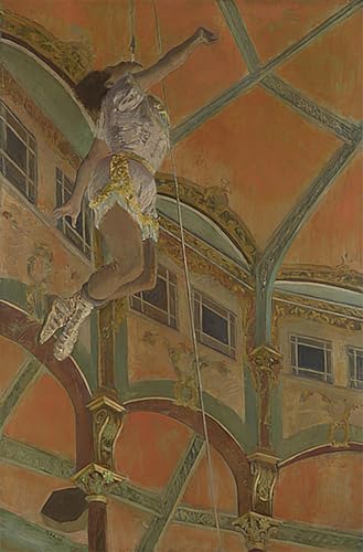 HRJUBWREE Bekannt Abstrakte Leinwand Kunst Moderne Kunst Wandbild Miss la la im cirque fernando von edgar degas Leinwanddruck Malerei für Wanddekoration 60x90cm von HRJUBWREE