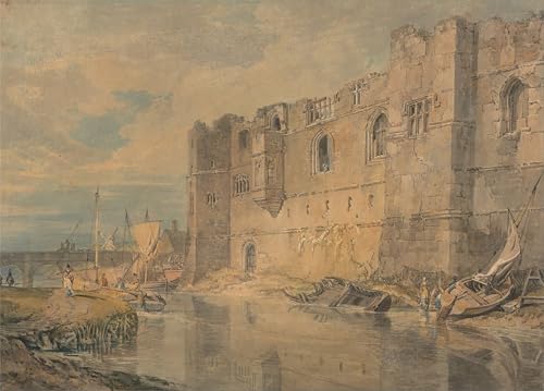 HRJUBWREE Bekannt Abstrakte Leinwand Kunst Moderne Kunst Wandbild Newark von Mallord William Turner Leinwanddruck Malerei für Wanddekoration 60x90cm von HRJUBWREE