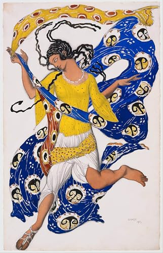 HRJUBWREE Berühmte Gemälde Druck Leinwand Malerei Bilder Wandgemälde Die Tiere von Leon Bakst Poster Kunstwerke für Wohnzimmer Dekoration 60x90cm von HRJUBWREE