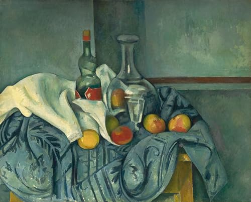 HRJUBWREE Berühmte Gemälde Druck Leinwand Malerei Bilder Wandgemälde Die pfefferminzflasche von paul cézanne Poster Kunstwerke für Wohnzimmer Dekoration 60x90cm von HRJUBWREE