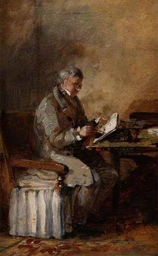 HRJUBWREE Berühmte Gemälde Druck Leinwand Malerei Bilder Wandgemälde Selbstporträt Von David Cox Poster Kunstwerke für Wohnzimmer Dekoration 60x90cm von HRJUBWREE
