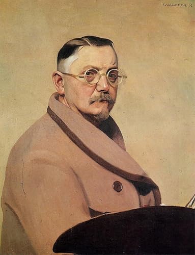 HRJUBWREE Berühmte Gemälde Druck Leinwand Malerei Bilder Wandgemälde Selbstporträt von felix vallotton Poster Kunstwerke für Wohnzimmer Dekoration 60x90cm von HRJUBWREE