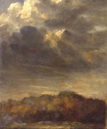 HRJUBWREE Berühmte Gemälde Druck Leinwand Malerei Bilder Wandgemälde Studie der wolken von george frederic watts Poster Kunstwerke für Wohnzimmer Dekoration 60x90cm von HRJUBWREE