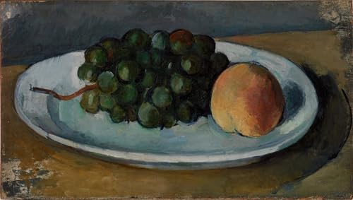 HRJUBWREE Berühmte Gemälde Druck Leinwand Malerei Bilder Wandgemälde Trauben und pfirsich auf einem teller von paul cézanne Poster Kunstwerke für Wohnzimmer Dekoration 60x90cm HRJUBWREE Berühmte Gemälde Druck Leinwand Malerei Bilder Wandgemälde Trauben und pfirsich auf einem teller von paul cézanne Poster Kunstwerke für Wohnzimmer Dekoration 60x90cm von HRJUBWREE