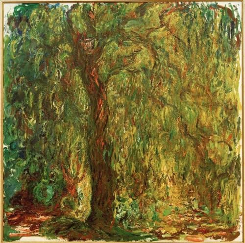 HRJUBWREE Berühmte Gemälde Druck Leinwand Malerei Bilder Wandgemälde Trauerweide Von Claude Monet Poster Kunstwerke für Wohnzimmer Dekoration 60x90cm von HRJUBWREE