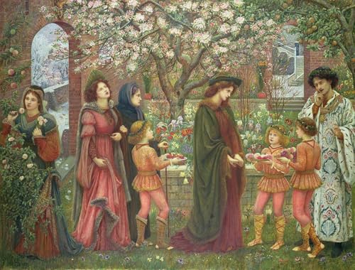 HRJUBWREE Kunst Gemälde Leinwand Malerei Poster Leinwand Wandkunst Der verzauberte Garten von Messer Ansaldo von Marie Spartali Stillman Ölgemälde Wandbilder für Wohnzimmer Dekoration 60x90cm HRJUBWREE Kunst Gemälde Leinwand Malerei Poster Leinwand Wandkunst Der verzauberte Garten von Messer Ansaldo von Marie Spartali Stillman Ölgemälde Wandbilder für Wohnzimmer Dekoration 60x90cm von HRJUBWREE