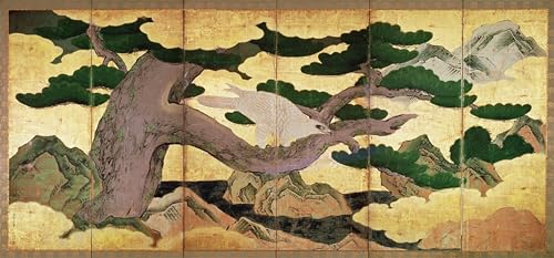 HRJUBWREE Kunst Gemälde Leinwand Malerei Poster Leinwand Wandkunst der Hawks in the Pines Paravent von Kano Eitoku Ölgemälde Wandbilder für Wohnzimmer Dekoration 60x90cm HRJUBWREE Kunst Gemälde Leinwand Malerei Poster Leinwand Wandkunst der Hawks in the Pines Paravent von Kano Eitoku Ölgemälde Wandbilder für Wohnzimmer Dekoration 60x90cm von HRJUBWREE