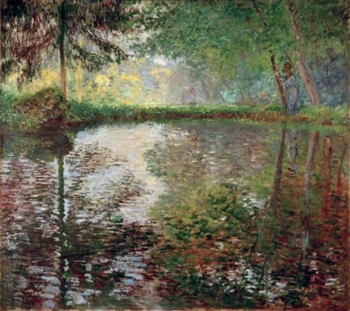 HRJUBWREE Vintage Leinwandmalerei Ölgemälde Wandbilder Kunstdrucke Leinwand Der teich in montgeron von claude monet Wandkunst Bild Druck für Wanddekoration 60x90cm HRJUBWREE Vintage Leinwandmalerei Ölgemälde Wandbilder Kunstdrucke Leinwand Der teich in montgeron von claude monet Wandkunst Bild Druck für Wanddekoration 60x90cm von HRJUBWREE