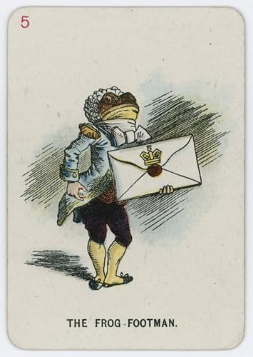 HRJUBWREE Vintage Leinwandmalerei Ölgemälde Wandbilder Kunstdrucke Leinwand der Diener von Tenniel Wandkunst Bild Druck für Wanddekoration 60x90cm von HRJUBWREE