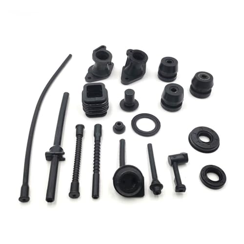 2500 Verteiler-Öldichtung, Gummidämpfer, Heizöl-Ausgangsrohrbaugruppe, Griffkappe, Buchse, Ausgleichsstützteile, passend for G2500 25ccm Kettensäge von HRKAURB