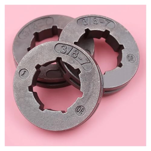 3 Stück 3/8 Pitch 7 Zähne ID 19 mm Kettenradfelge passend for 154 254 254XP 257 262 262XP 50 51 455 460 55 Kettensäge von HRKAURB
